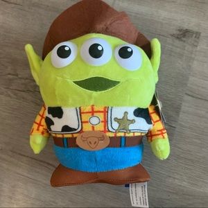 NEW WITH TAG  Disney Pixar Alien Woody plush